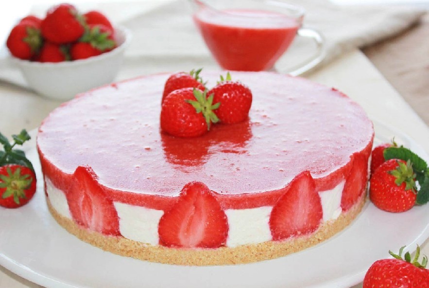 Ricetta Cheesecake alle fragole - Manjoo