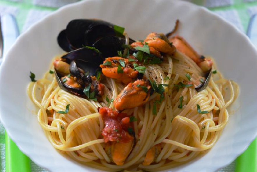 Spaghetti Con Le Cozze - Manjoo