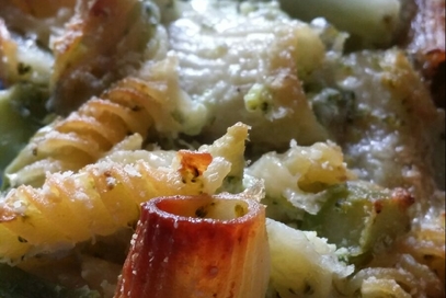 Pasta al forno con broccoli e gorgonzola